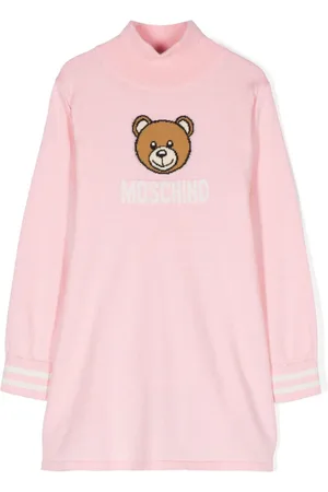Moschino Intarsia-knit logo dress