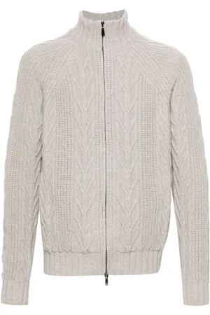 Malo High-neck cardigan