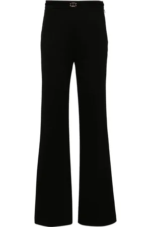 Twin-Set Logo-plaque straight-leg trousers