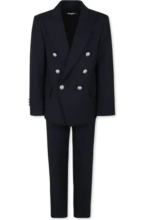 Balmain Double-breasted wool suit