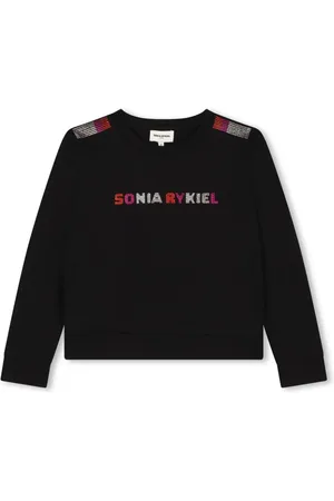 Sonia Rykiel Enfant Rhinestone-logo jersey sweatshirt