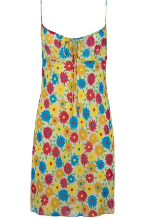 Saint Laurent Floral-print silk dress