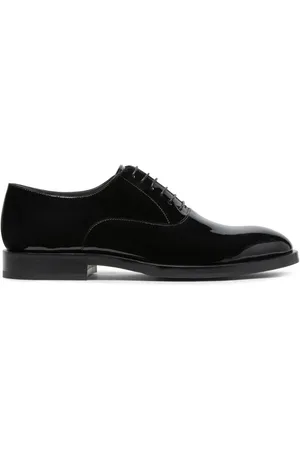 Brunello Cucinelli Patent-leather laced oxford shoes