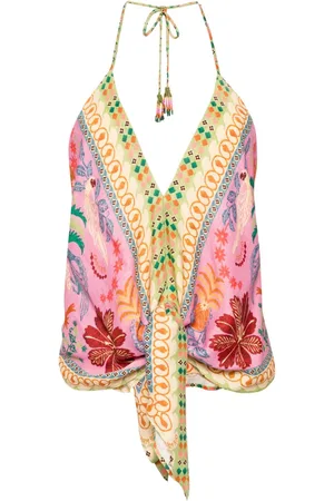 Farm Rio Fruits queen scarf blouse