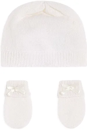G.H. Hurt&Son Kids Cashmere beanie and mittens set