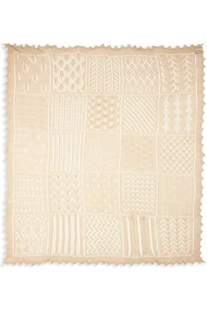 G.H. Hurt&Son Kids Knitted cotton shawl