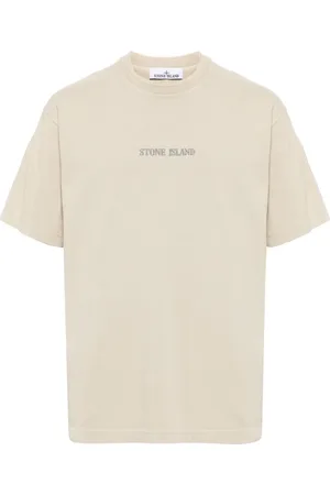 Stone Island Logo-embroidered cotton T-shirt