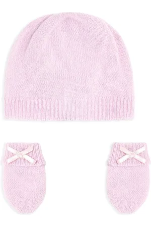G.H. Hurt&Son Kids Cashmere beanie and mittens set