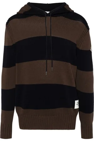 Moncler Striped hooded jumper