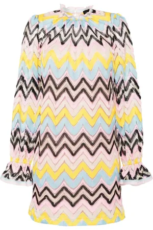 Cynthia Rowley Zigzag knitted dress