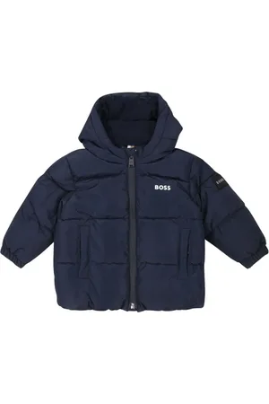 HUGO BOSS Logo-print padded jacket