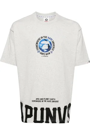 A Bathing Ape Logo print cotton T-shirt