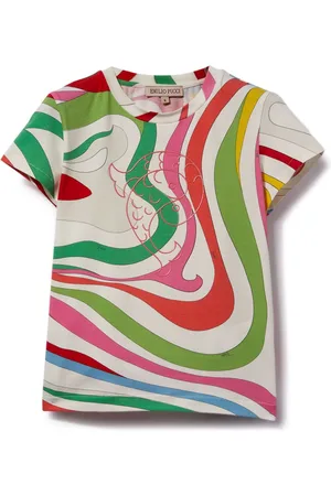 PUCCI Junior Marmo-print T-shirt