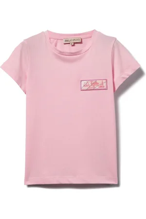 PUCCI Junior Appliqué-detail cotton T-shirt
