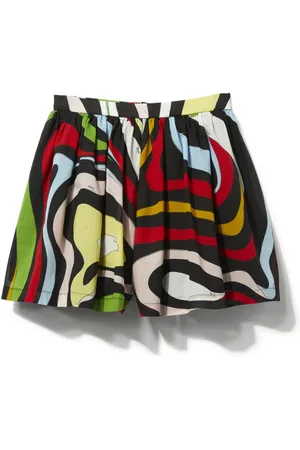 PUCCI Junior Marmo-print miniskirt