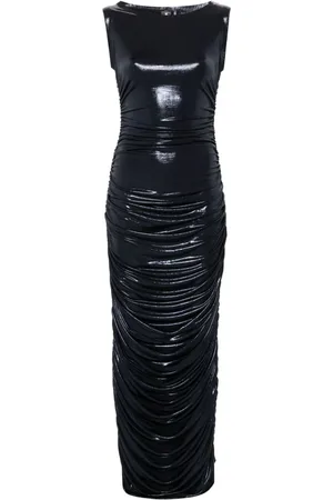 Norma Kamali Gathered detailing maxi dress