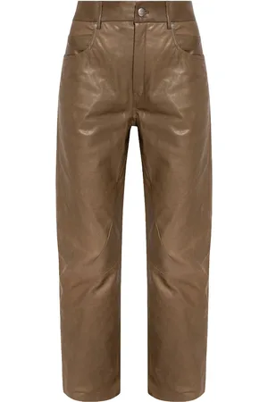 Rick Owens Leather cropped trousers