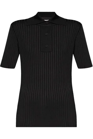 Jil Sander Ribbed polo top
