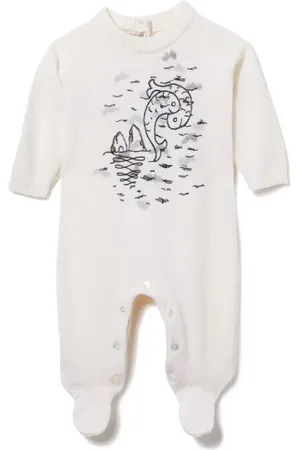 PUCCI Junior Pesci-embroidery babygrow