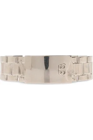 Balenciaga Oxidised-finish cuff bracelet