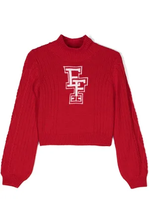 Elisabetta Franchi Logo-intarsia sweater