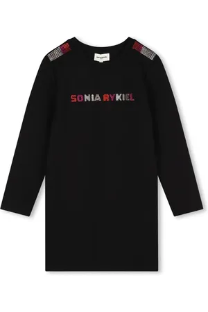 Sonia Rykiel Enfant Rhinestone-logo dress