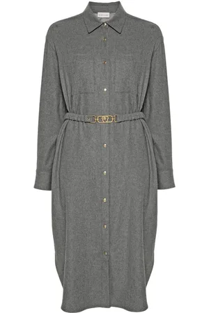 Moncler Logo-patch shirt dress