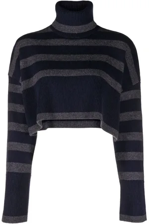 P.A.R.O.S.H. Striped cropped jumper