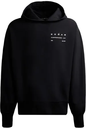 Hogan Logo-print cotton hoodie