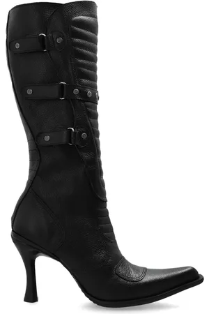 Vetements Studded leather boots