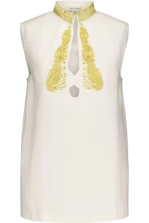 ZEUS+DIONE Embroidered sleeveless top