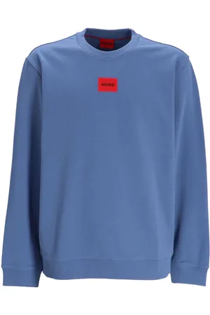 HUGO BOSS Logo-patch cotton sweatshirt