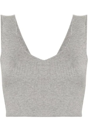 Twin-Set Ribbed crop top