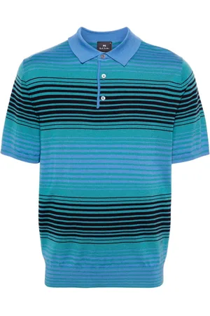 Paul Smith Stripe merino-wool polo shirt