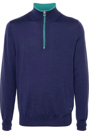 Paul Smith Merino-wool half-zip sweater