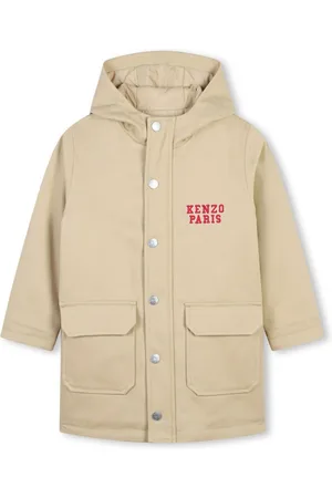 Kenzo Embroidered cotton twill parka
