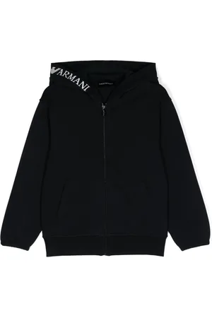 Emporio Armani Logo-jacquard hoodie