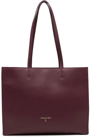 Patrizia Pepe Hammered leather tote bag