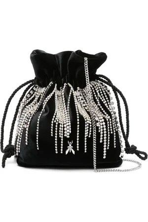 Patrizia Pepe Embellished velvet mini bag