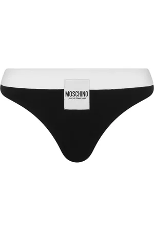 Moschino Logo-appliqué two-tone briefs