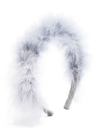 MONNALISA Feather-trim headband