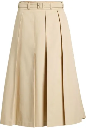 Patou Pleated midi skirt