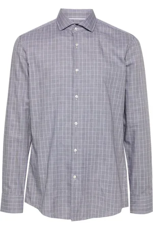 HUGO BOSS Prince of Wales pattern shirt