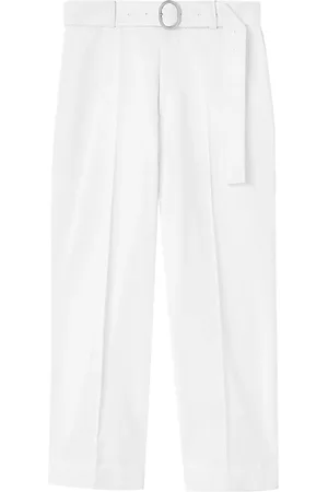 Jil Sander Straight-leg belted cotton trousers