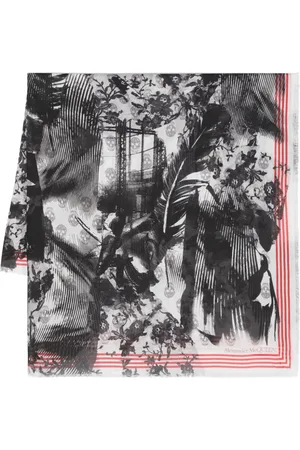 Alexander McQueen Collage Biker Skull scarf