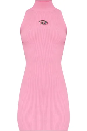 Diesel Oval D-plaque knitted minidress