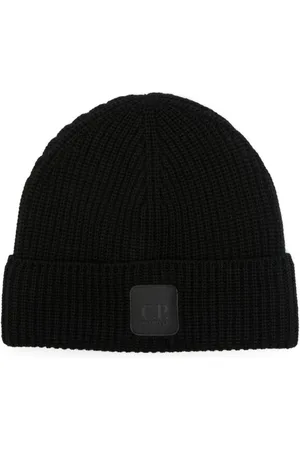 C.P. Company Appliqué-logo knitted beanie