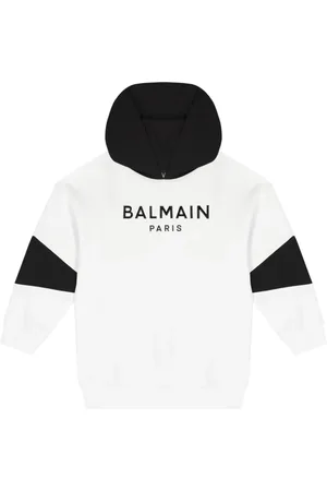Balmain Logo-print cotton hoodie