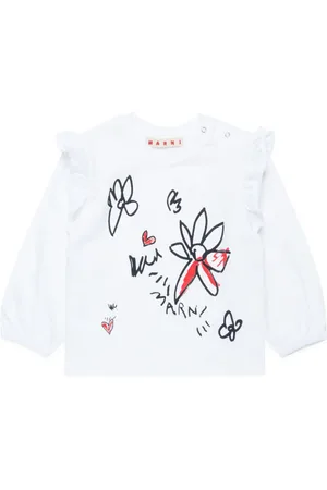 Marni Illustration-print cotton T-shirt