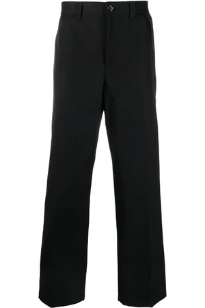 Burberry Mid-rise cotton wide-leg trousers